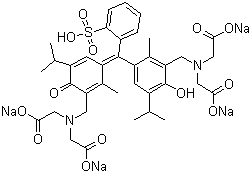结构式 CAS# 1945-77-3, 甲基百里酚蓝四钠盐