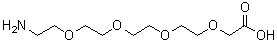 structure of CAS# 195071-49-9, 14-Amino-3,6,9,12-tetraoxatetradecanoic acid;2-[2-[2-[2-(2-Aminoethoxy)ethoxy]ethoxy]ethoxy]acetic acid