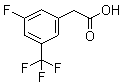 structure of CAS# 195447-79-1, 3-Fluoro-5-(trifluoromethyl)benzeneacetic acid