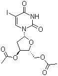 structure of CAS# 1956-30-5, 3',5'-Di-O-acetyl-5-iodo-2'-deoxyuridine