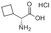 structure of CAS# 1958125-89-7, (R)-2-amino-2-cyclobutylacetic acid hydrochloride;(2R)-2-amino-2-cyclobutylacetic acid;hydrochloride