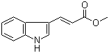 结构式 CAS# 19626-92-7, 吲哚-3-丙烯酸甲酯