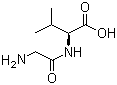 结构式 CAS# 1963-21-9, 甘氨酰-L-缬氨酸