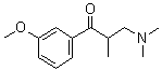 structure of CAS# 197145-37-2, 3-(Dimethylamino)-1-(3-methoxyphenyl)-2-methyl-1-propanone