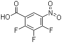 结构式 CAS# 197520-71-1, 2,3,4-三氟-5-硝基苯甲酸