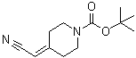 structure of CAS# 197569-11-2, 4-Cyanomethylenepiperidine-1-carboxylic acid tert-butyl ester;tert-Butyl 4-(cyanomethylene)piperidine-1-carboxylate