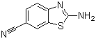 structure of CAS# 19759-66-1, 2-Amino-benzothiazole-6-carbonitrile