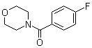 structure of CAS# 1978-65-0, 4-(4-Fluorobenzoyl)morpholine;N-(4-Fluorobenzoyl)morpholine