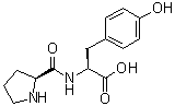 structure of CAS# 19786-36-8, L-Prolyl-L-tyrosine