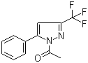 结构式 CAS# 198348-94-6, 1-乙酰基-5-苯基-3-(三氟甲基)-1H-吡唑