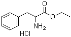 structure of CAS# 19881-53-9, DL-Phenylalanine ethyl ester hydrochloride;Phenylalanine ethyl ester hydrochloride; (+/-)-Phenylalanine ethyl ester hydrochloride