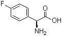 结构式 CAS# 19883-57-9, L-4-氟苯甘氨酸; L-对氟苯甘氨酸; 右旋对氟苯甘氨酸