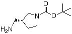 (R)-N-Boc-3-(aminomethyl)pyrrolidine molecular structure (CAS 199174-29-3)