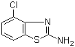 结构式 CAS# 19952-47-7, 2-氨基-4-氯苯并噻唑