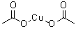 双(乙酸)铜分子结构 (CAS 19955-76-1)