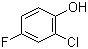 结构式 CAS# 1996-41-4, 2-氯-4-氟苯酚; 邻氯对氟苯酚