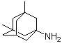 structure of CAS# 19982-08-2, Memantine;1,3-Dimethylaminoadamantane; 3,5-Dimethyl-1-aminoadamantane; 3,5-Dimethyltricyclo(3.3.1.1(3,7))decan-1-amine