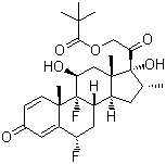 特戊酸氟米松分子结构 (CAS 2002-29-1)