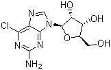 6-氯鸟嘌呤核苷分子结构 (CAS 2004-07-1)