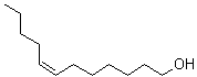structure of CAS# 20056-92-2, cis-7-Dodecen-1-ol;(7Z)-7-Dodecen-1-ol