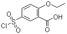 5-氯磺酰基-2-乙氧基苯甲酸分子结构 (CAS 200575-16-2)