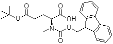 structure of CAS# 200616-40-6, Fmoc-N-methyl-L-glutamic acid 5-tert-butyl ester;N-(9-Fluorenylmethyloxycarbonyl)-N-methyl-L-glutamic acid 5-tert-butyl ester; Fmoc-N-Me-Glu(OtBu)-OH