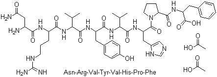 structure of CAS# 20071-00-5, Angiotensin acetate