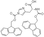 结构式 CAS# 200926-18-7, N,1-二[芴甲氧羰基]-D-组氨酸