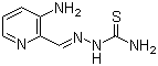 2-[(3-氨基-2-吡啶基)亚甲基]肼基硫代甲酰胺分子结构 (CAS 200933-27-3)
