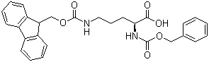 N-苄氧羰基-N'-芴甲氧羰基-L-鸟氨酸分子结构 (CAS 201048-68-2)