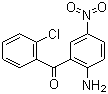structure of CAS# 2011-66-7, 2-Amino-2'-chloro-5-nitro benzophenone;2-Amino-2'-chloro-5-nitrobenzophenone; 2-Amino-5-nitro-2'-chloro benzophenone