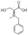 N-甲基-N-苄基-L-丝氨酸分子结构 (CAS 201208-99-3)