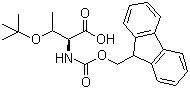 structure of CAS# 201481-37-0, Fmoc-O-tert-butyl-allo-L-threonine;Fmoc-allo-thr(tbu)-OH; N-(9-Fluorenylmethyloxycarbonyl)-O-tert-butyl-allo-L-threonine