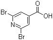 2,6-二溴吡啶-4-羧酸分子结构 (CAS 2016-99-1)