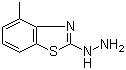 structure of CAS# 20174-68-9, 4-Methyl-2-benzothiazolehydrazine