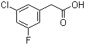 structure of CAS# 202001-00-1, (3-Chloro-5-fluorophenyl)acetic acid