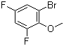 结构式 CAS# 202865-59-6, 2-溴-4,6-二氟苯甲醚
