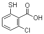 结构式 CAS# 20324-51-0, 2-氯-6-巯基苯甲酸