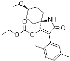 structure of CAS# 203313-25-1, Spirotetramat;BYI 8330; Kontos; Movento; Carbonic acid cis-3-(2,5-dimethylphenyl)-8-methoxy-2-oxo-1-azaspiro[4.5]dec-3-en-4-yl ethyl ester
