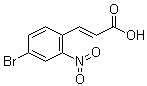 3-(4-溴-2-硝基苯基)-2-丙烯酸分子结构 (CAS 20357-30-6)
