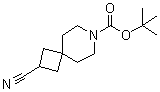 structure of CAS# 203662-66-2, tert-Butyl 2-cyano-7-azaspiro[3.5]nonane-7-carboxylate;2-Cyano-7-azaspiro[3.5]nonane-7-carboxylic acid 1,1-dimethylethyl ester