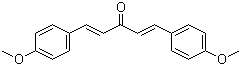 结构式 CAS# 2051-07-2, 1,5-双(4-甲氧基苯基)-1,4-戊二烯-3-酮
