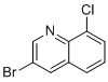 3-Bromo-8-chloroquinoline molecular structure (CAS 205111-94-0)