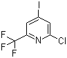 structure of CAS# 205444-22-0, 2-Chloro-4-iodo-6-(trifluoromethyl)pyridine