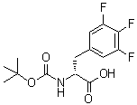 N-[(1,1-Dimethylethoxy)carbonyl]-3,4,5-trifluoro-D-phenylalanine molecular structure (CAS 205445-55-2)
