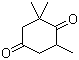 structure of CAS# 20547-99-3, 2,2,6-Trimethyl-1,4-cyclohexanedione;1,4-Dioxo-3,3,5-trimethylcyclohexane; 2,6,6-Trimethyl-1,4-cyclohexanedione; 3,5,5-Trimethyl-1,4-cyclohexanedione; Dihydrooxophorone