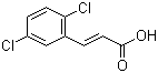 结构式 CAS# 20595-47-5, 2,5-二氯肉桂酸