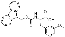 structure of CAS# 206060-40-4, N-[(9H-Fluoren-9-ylmethoxy)carbonyl]-3-methoxy-L-phenylalanine
