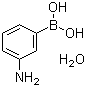 结构式 CAS# 206658-89-1, 3-氨基苯硼酸(一水)