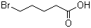 结构式 CAS# 2067-33-6, 5-溴戊酸